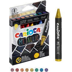 CARIOCA ΚΗΡΟΜΠΟΓΙΕΣ METALLIC (8 ΧΡΩΜΑΤΑ)