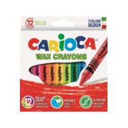 CARIOCA ΚΡΑΙΓΙΟΝ ΚΕΡΙΝΟ ΧΑΡΤ. BLISTER 12ΧΡ WAX 42365 12Τ