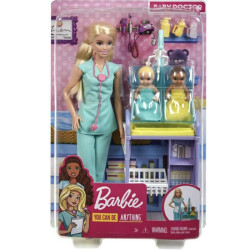 BARBIE ΣΕΤ ΕΠΑΓΓΕΛΜΑΤΑ ΜΕ ΠΑΙΔΑΚΙΑ ΚΑΙ ΖΩΑΚΙΑ (ΠΑΙΔΙΑΤΡΟΣ) - GKH23