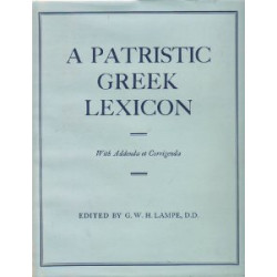 A PATRISTIC GREEK LEXICON  HC